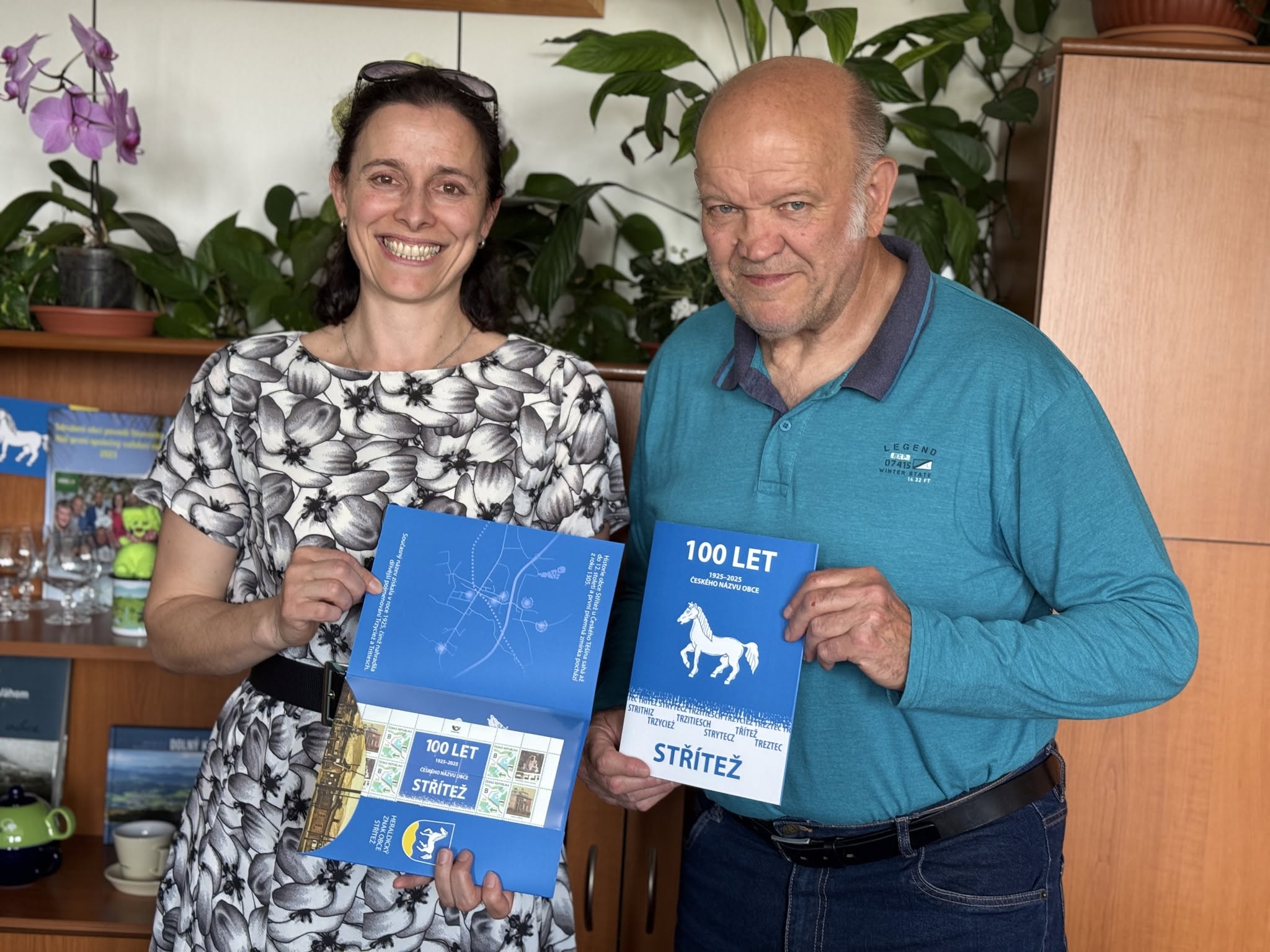 Předání tiskového listu Střítež